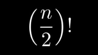 A formula for the half factorials