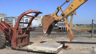Taylor loader moving concrete