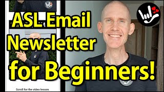 ASL Newsletter For Beginners! | Weekly Emails | Peek Inside | American Sign Language