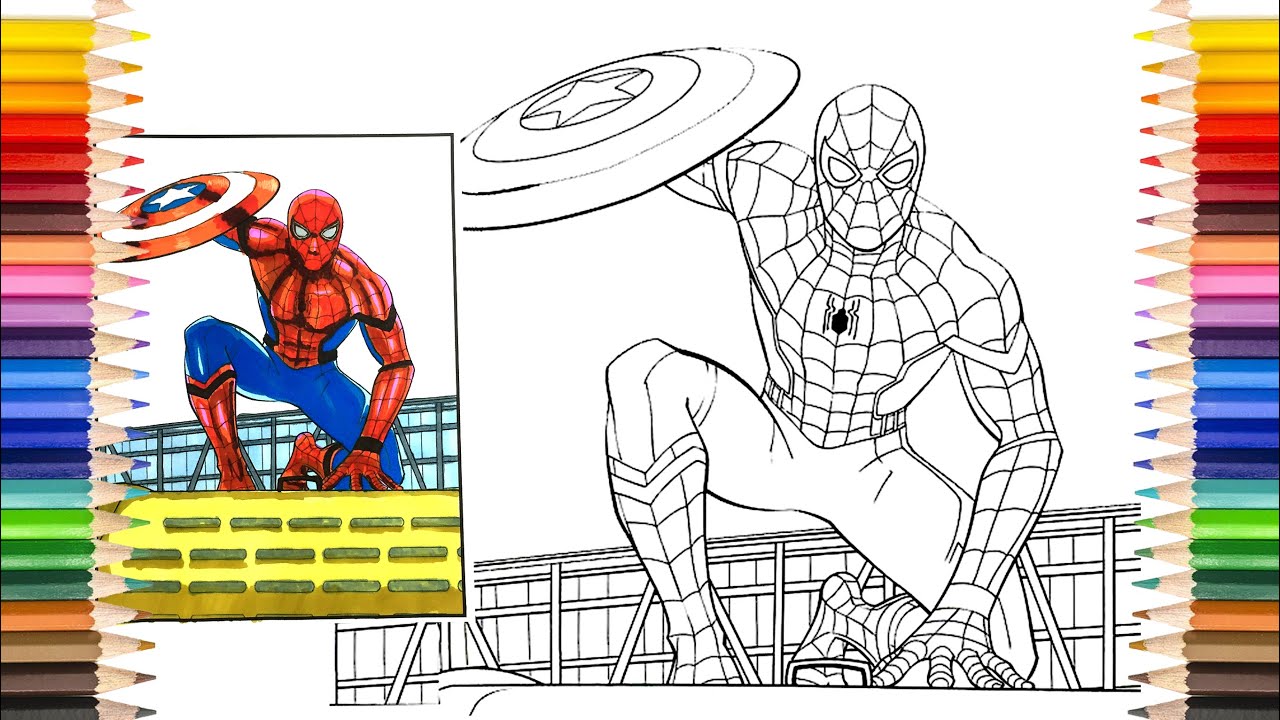 EPIC SPIDER-MAN Coloring Pages | Recolor One Of The Best Homecoming