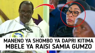 RAISI SAMIA AGOMA KUONGEA MSIBANI MANENO YA SHOMBO YA PADRI KITIMA YAMKERA AONDOKA GHAFLA AZUA GUMZO