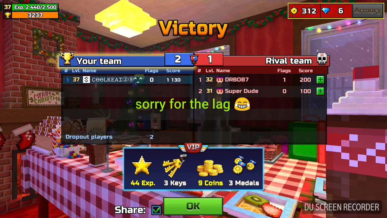 Getting to level 38 in pixel gun 3d(the max level)😎