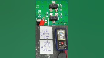 How to Test M5C SMD Dual Diode (MMBD7000) || A7 A7W BAV99 Equivalent #shorts #haseebelectronicsurdu