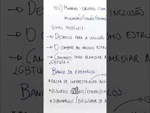 Acessibilidade e Infraestrutura Inclusiva: Exemplos para sua Redação #shorts