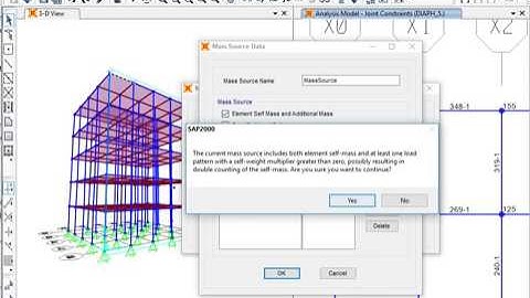 SAP 2000 vs 19.0.0 (09MassSource)