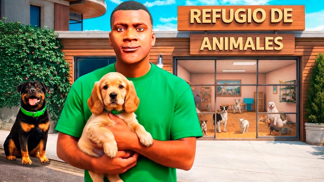 CONVERTÍ en un REFUGIO de ANIMALES la CASA de FRANKLIN en GTA 5