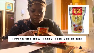 I tried the TASTY TOM JOLLOF MIX for the first time || Honest Review || vlog