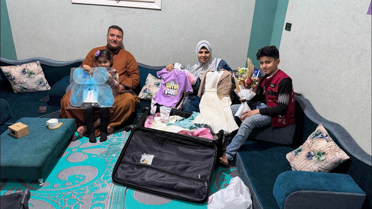 يا فرحت قلبي النهارده😍فرحت أولادي بهدايا العمره 🕋متصورتش رد فعل جوزي واولادي بعد غيابي انصدموا من 🛍️