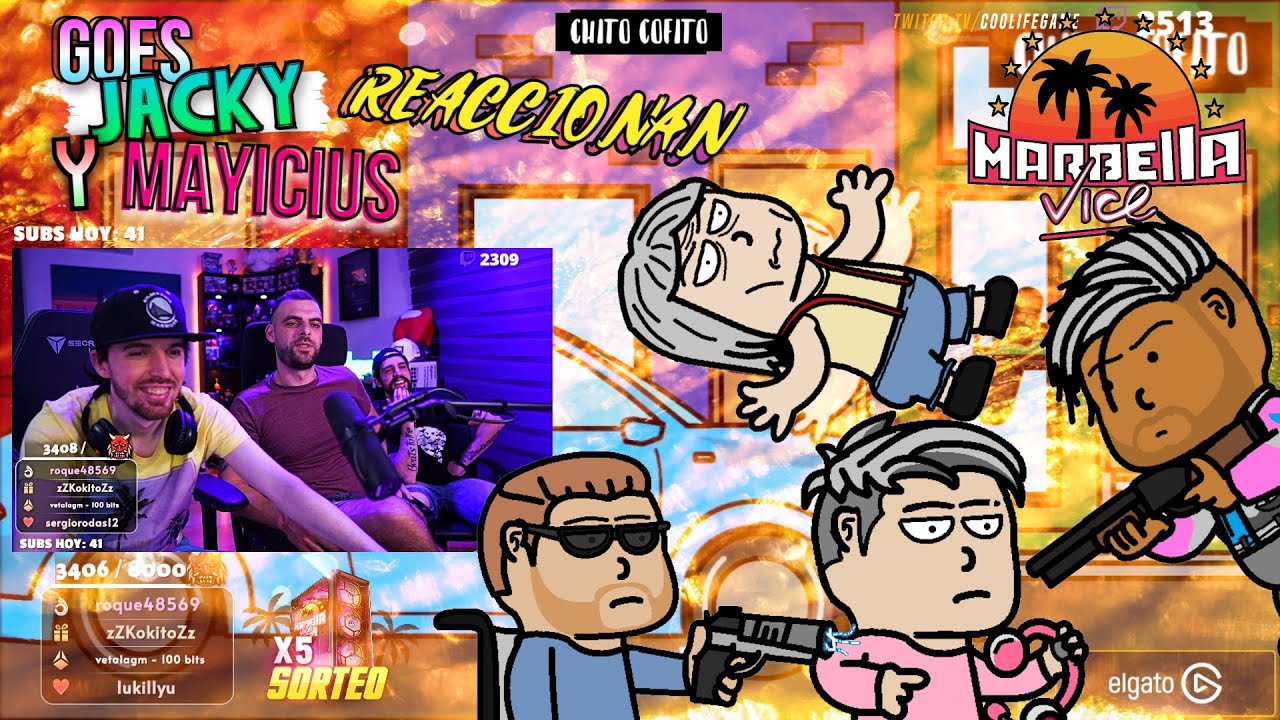 Goes, Jacky Y Mayicius Reaccionan A Pitt Animado (CHITO COFITO)