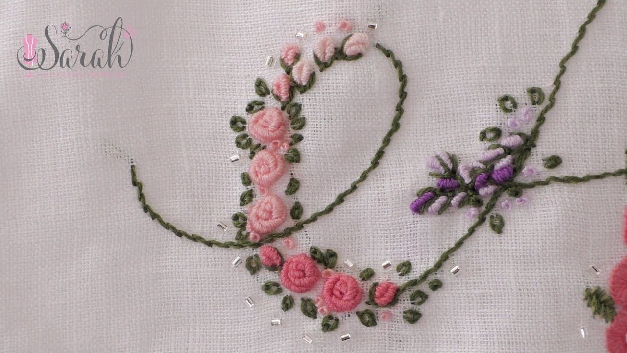 sewing tutorial embroidery a Bullion Rose to Rosebud, Stitch, and How embroider