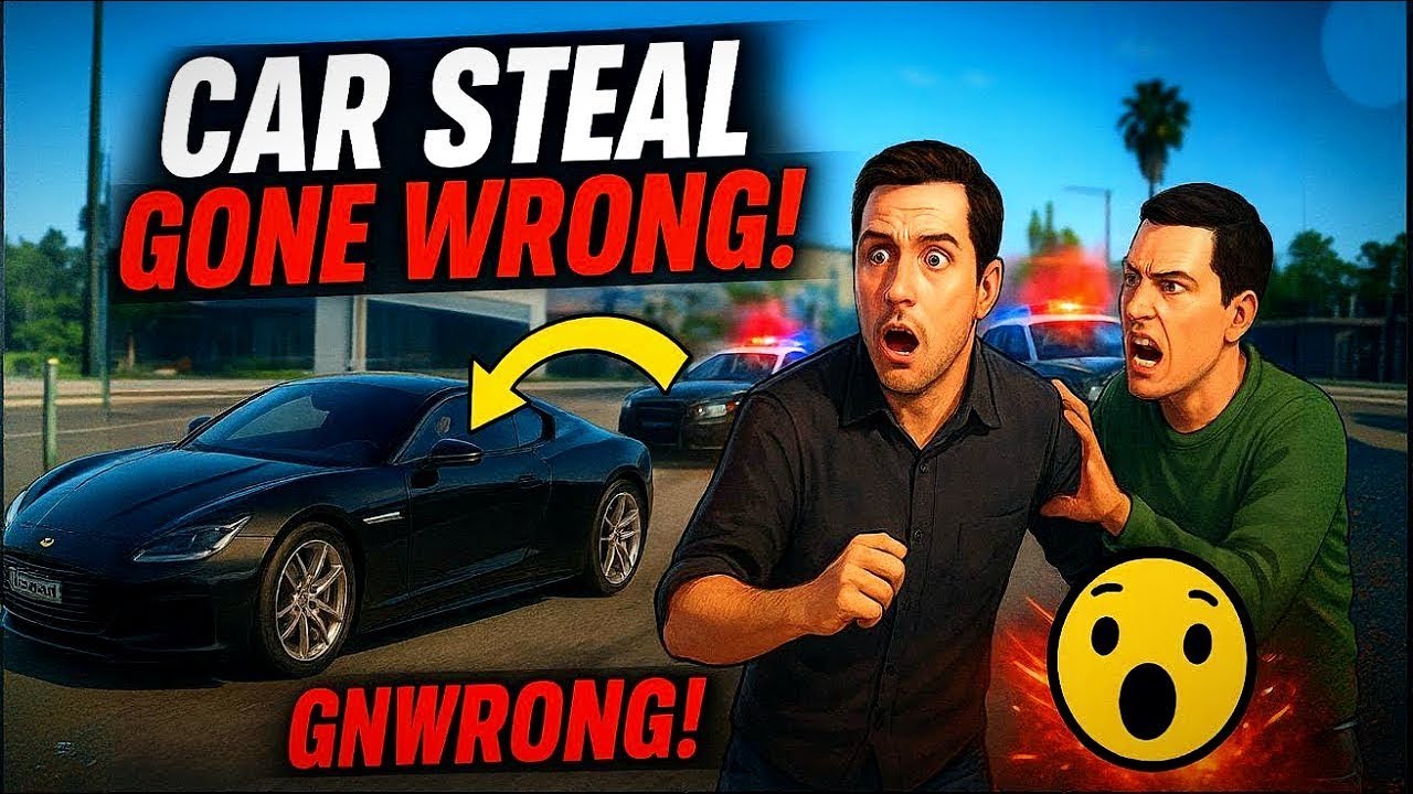 CAR STEAL GONE WRONG in GTA V | Epic Funny Chase & Fail #GTAV #GTA5 # ...