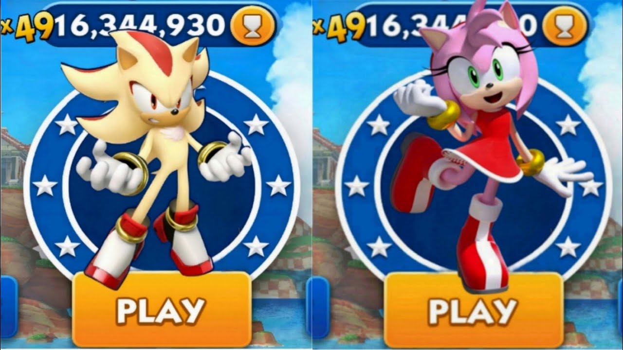 Sonic Dash - Super Shadow VS Sport Amy _ Movie Sonic vs All Bosses Zazz ...