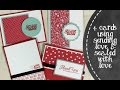 4 Quick Cards Feat. Sent With Love Designer Paper