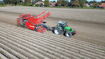 Pootaardappelen rooien & inschuren bij Mts. Torringa | Seedpotato harvest | Deutz-Fahr | New Holland