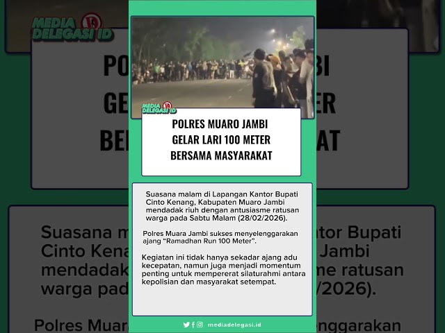 Polres Muara Jambi Gelar Lari 100 Meter Bersama Masyarakat