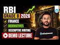 RBI Grade B 2026 | Finance Descriptive | Derivatives | Demo Lecture | Oliveboard