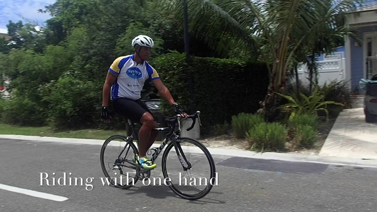 University of Triathlon, Nassau, Bahamas, Cameron Roach, Riding the bicycle without hands