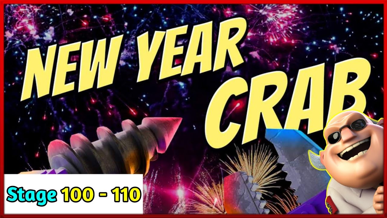 New Year Mega Crab [2024] Stage 100-110 | Boom Beach