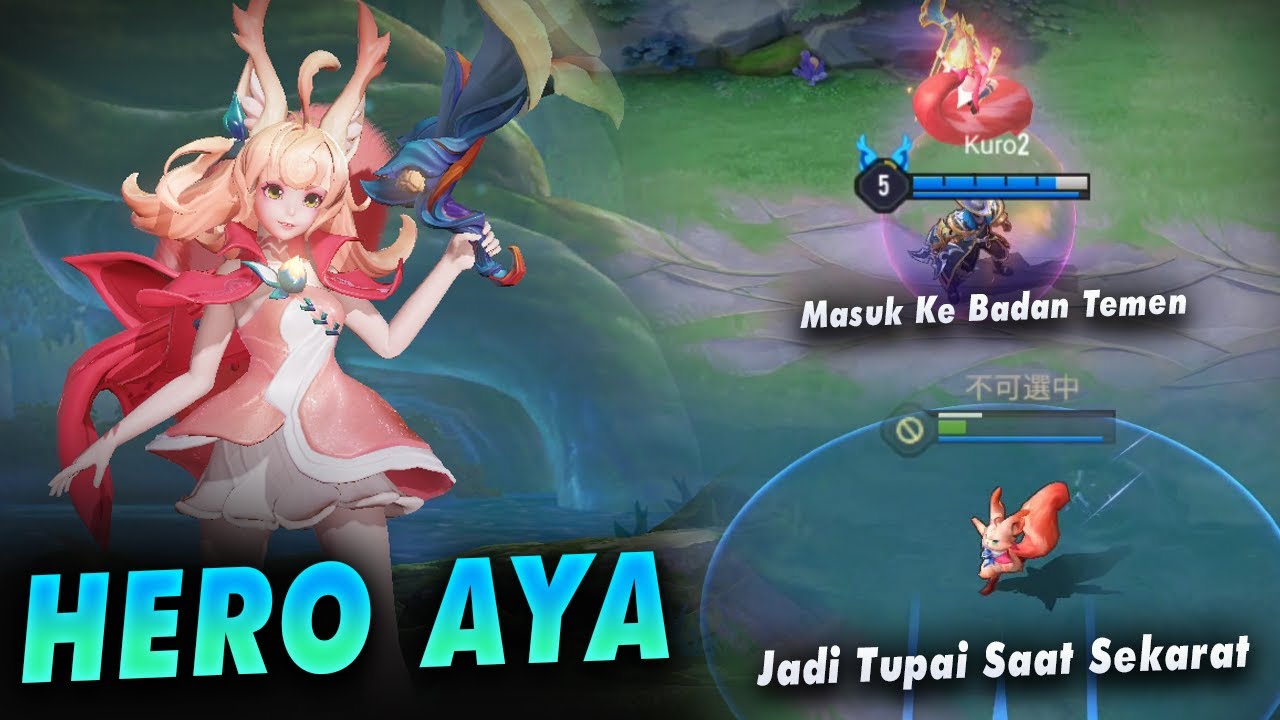 Hero Baru Aya, Masuk Ke Badan Temen, Kebal Saat Sekarat - Hero Aya AOV Test Server