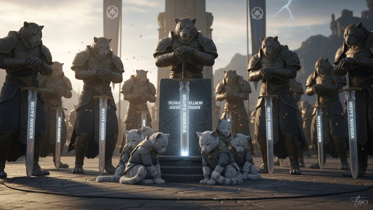 The Human Died Protecting the Predator Cat Cubs — Now Every Predator Bears a Sword Bearing Her Name