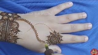نقش حناء للعيد فوق اليد ❤️ beautiful design henna