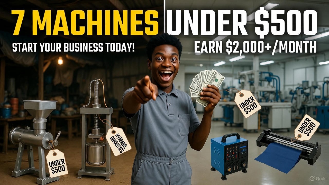 7 Machines Under $500 That Pay $2,000 or More Per Month in Africa