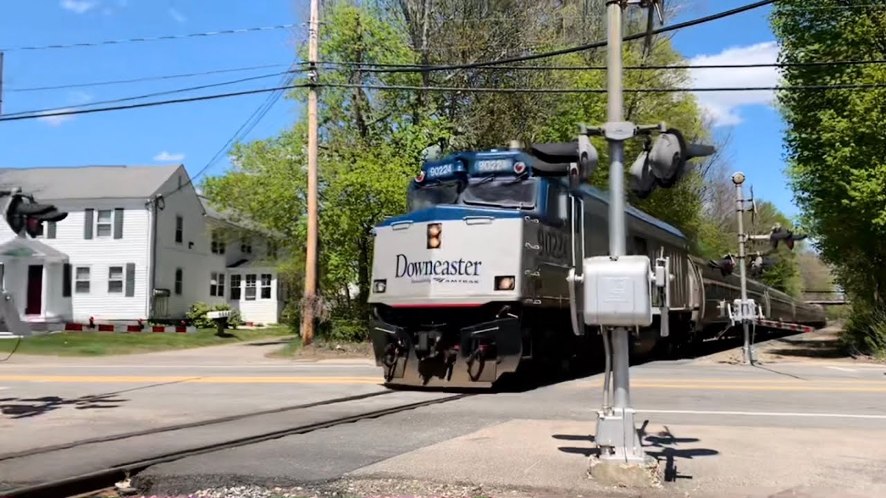 05/06/23 Amtrak Downeaster 694 in Exeter YouTube