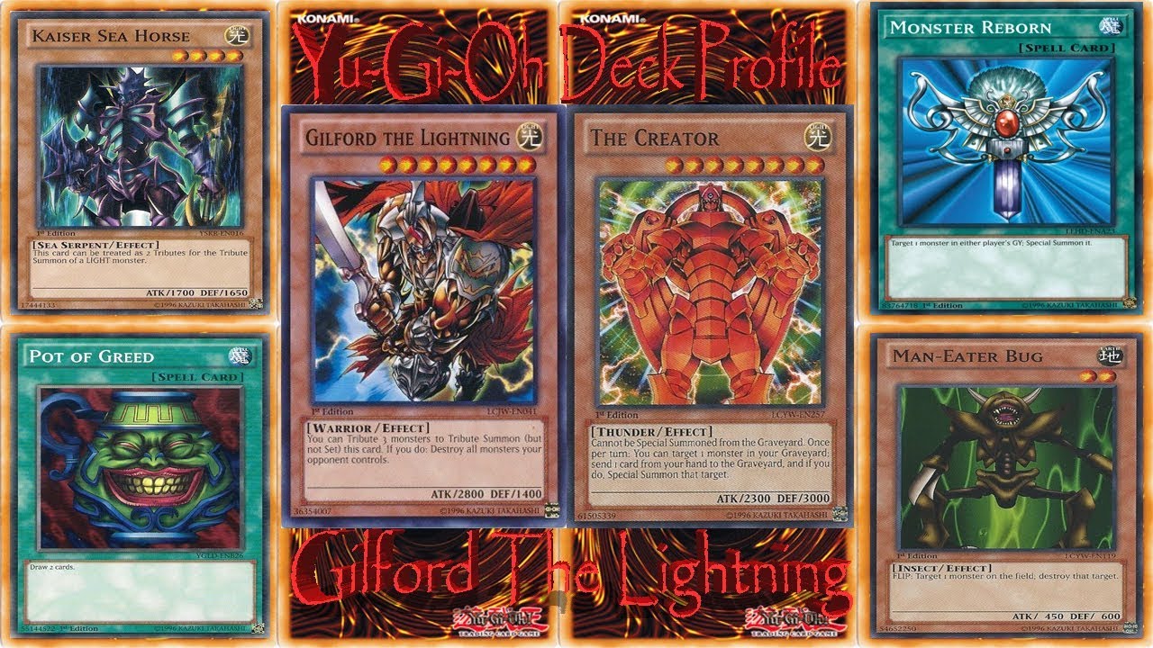 yugioh gilford the lightning deck Old School Yu-Gi-Oh Deck Profile November '18