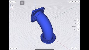 Pipe_Elbow 2D to 3D drawing 214