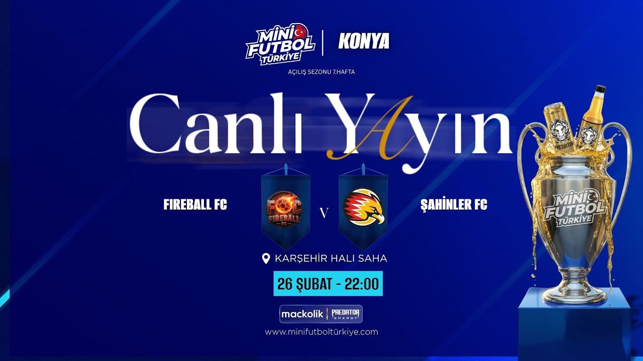 mini futbol konya acılıs sezonu ŞAHİNLER VS FİREBALL