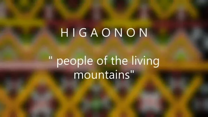 *Joey Castor*                 Higaonon Ethnic Group