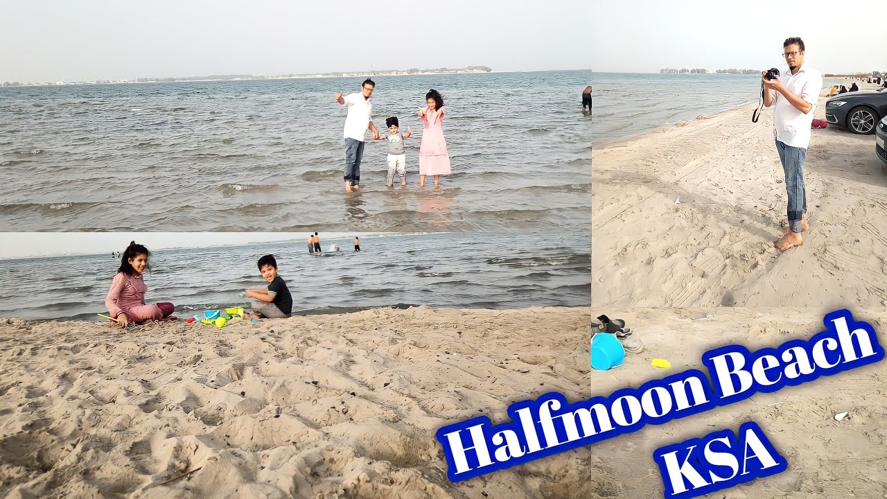 Halfmoon Beach Al Khobar | Best Beach In Saudi Arabia | Rabi The Vlogger | Urdu Hindi Vlog