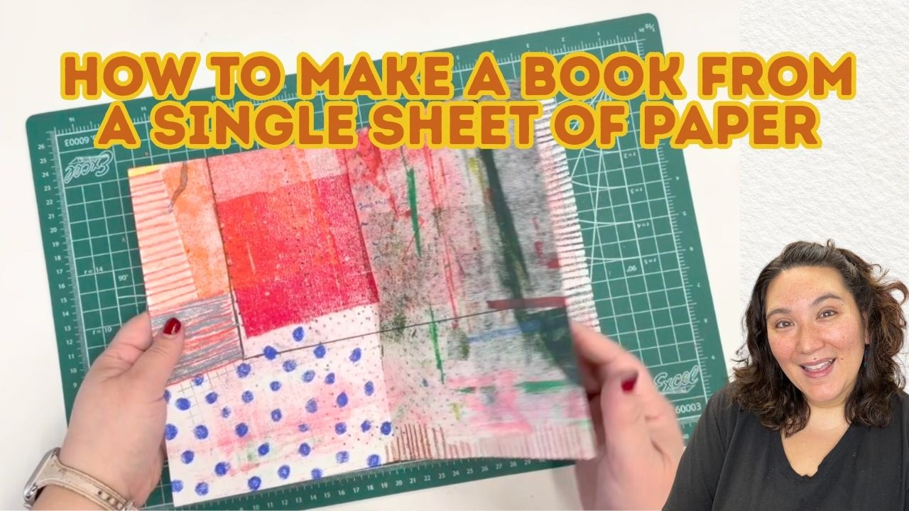How to Make a Book from One Sheet of Paper - YouTube