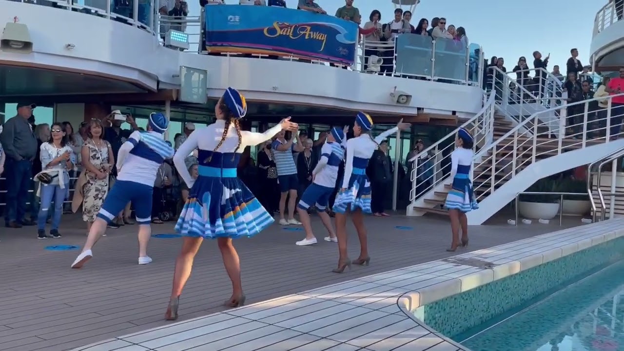 Sail away party aboard Discovery Princess