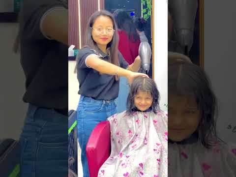 Aishu's hair cut day