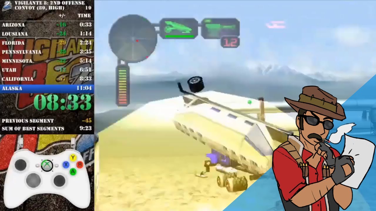 Speedrun Commentary: Vigilante 8 2nd Offense - Convoy