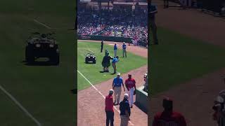 Nick gets into a “fight” with the Phillie Phanatic (part 2)