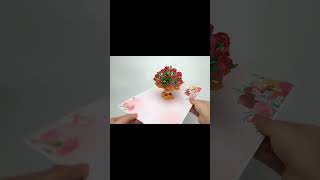 3d flower bouquet card happy mother's day pop up cards