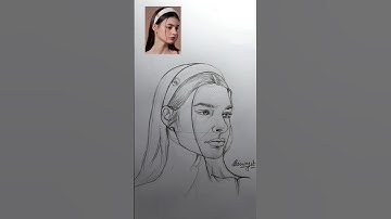 Easily Face Drawing Tutorial #art #drawing #sketch