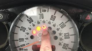BMW MINI Cooper R50 Instrument cluster  - Clock removal