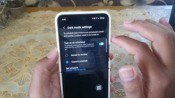 SAMSUNG Galaxy Z Flip 5: How to Schedule Dark Mode (Android 13)