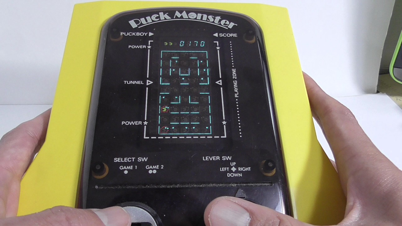 18537 Gakken FL LSI Tabletop Game Puck Monster - YouTube