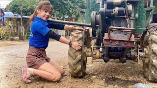 : I successfully repaired a farm vehicle with a broken chain drive.