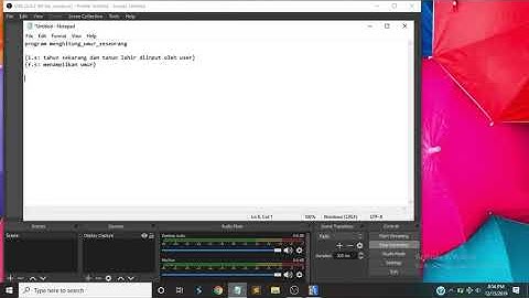 Algoritma dan Pascal Hitung Umur