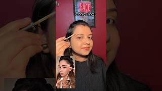 Bella hadid face contouring hack | #facecontouring #makeuphack #contouring #shorts