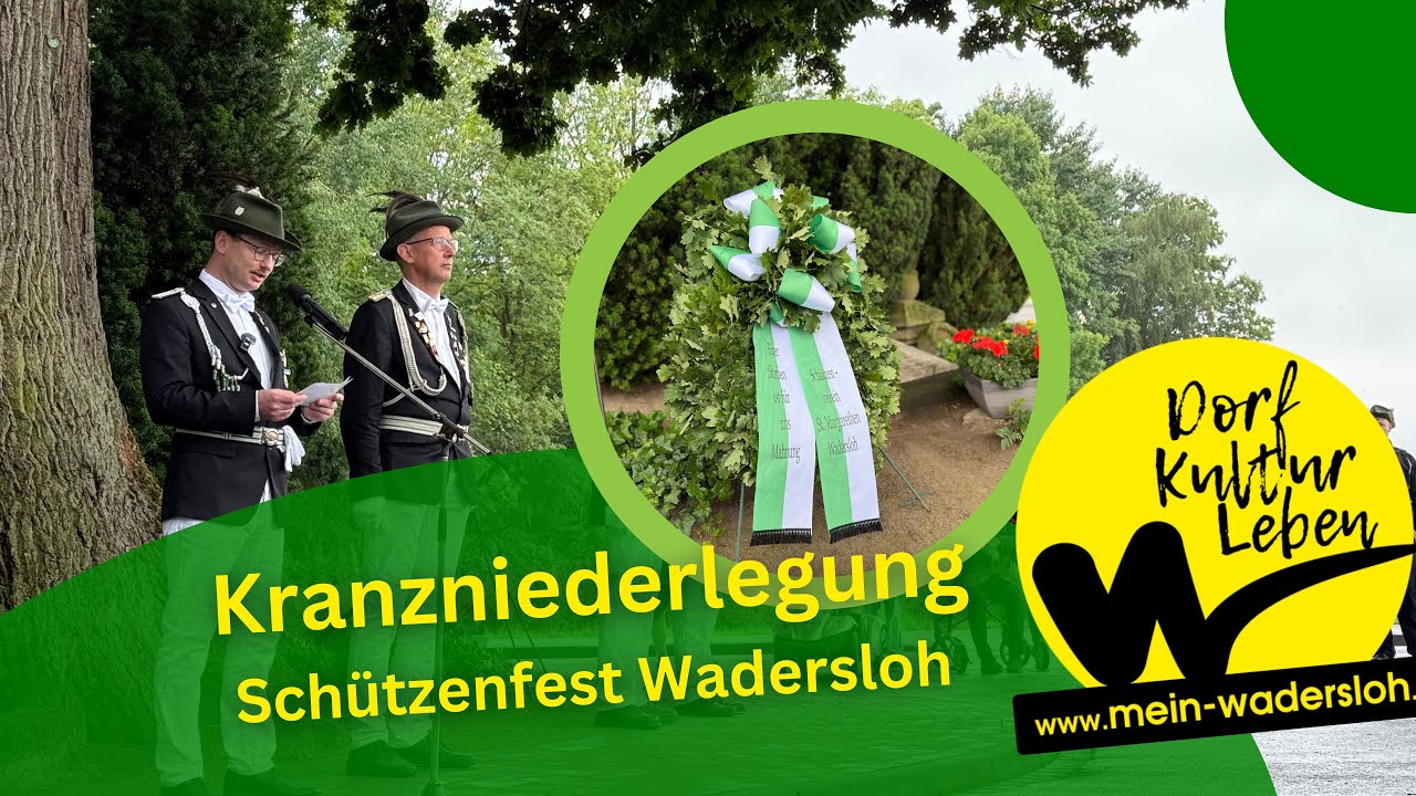 Schützenfest in Wadersloh: Kranzniederlegung bei Selhorst (2025)