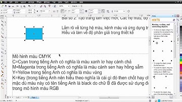 Tự học CorelDRAW | Bài 2: Tạo trang làm việc mới, các hệ màu, độ phân giải thường dùng