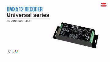 Rj45 DMX512 decoder_SR-2108EAS-RJ45