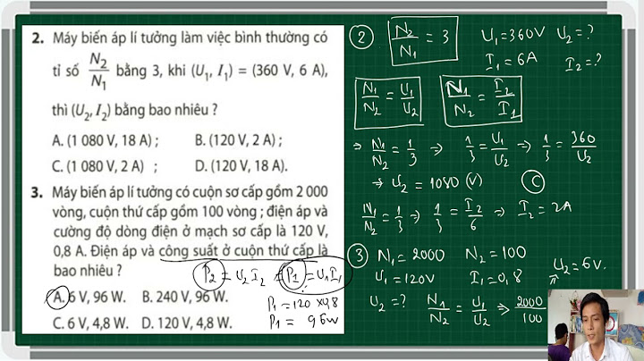 Bài tập về máy biến áp 1 pha