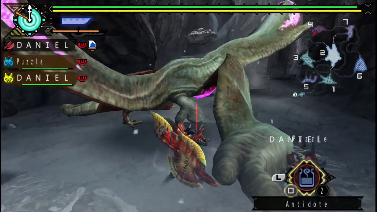 SwitchAxe vs. Gigginox (Speedrun "3 : 35 '43") Monster Hunter Portable 3rd